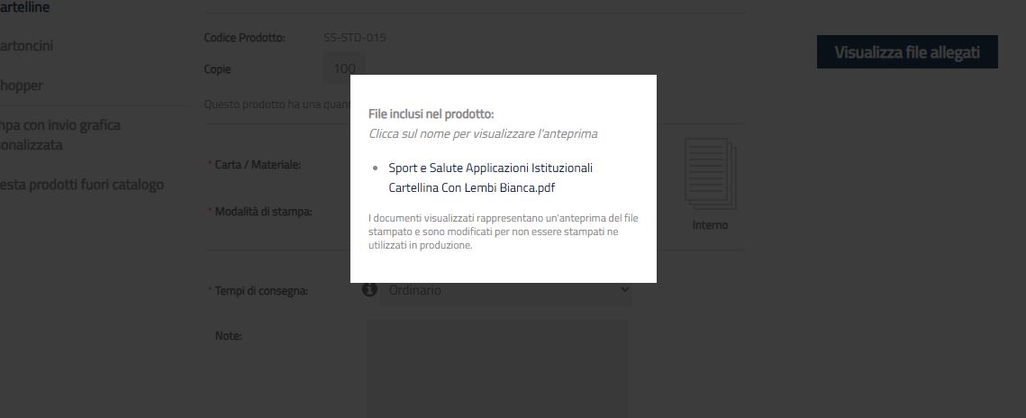 scaricamento file di stampa